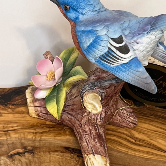 Andrea by Sadek Bird Figurine Bluebird - New With Tag - Made In Japan - Ceramic - Picture 7 of 16